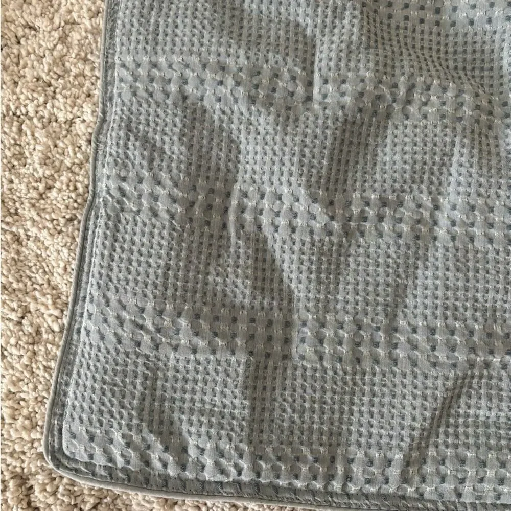 Pottery Barn Dusty Blue Cotton Standard Sham Pillowcase